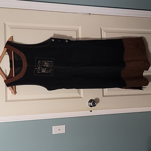California Concepts‎ African Safari Sleeveless Velvet Dress Women's 12P